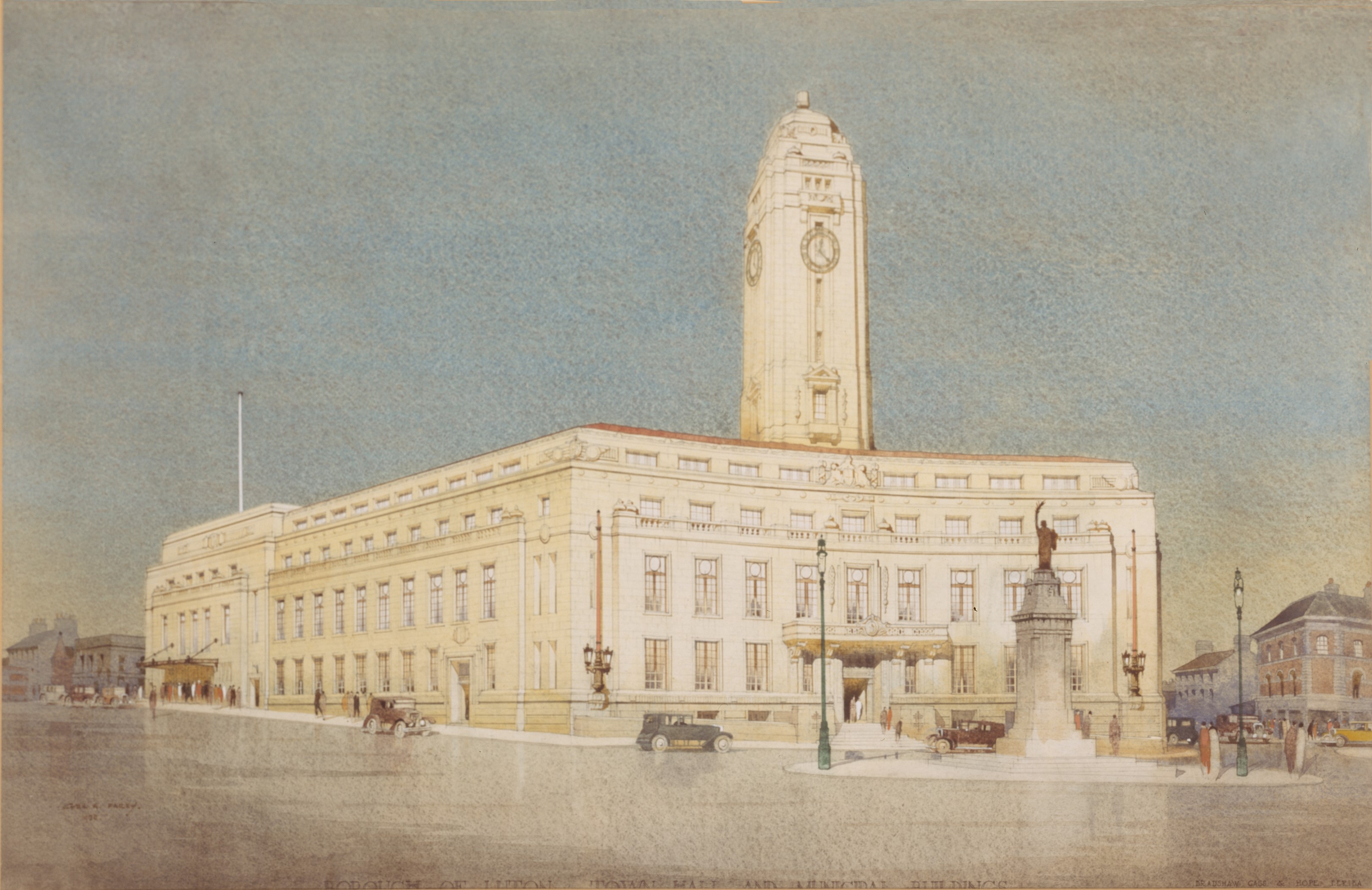 Luton Town Hall by Cyril Fairey