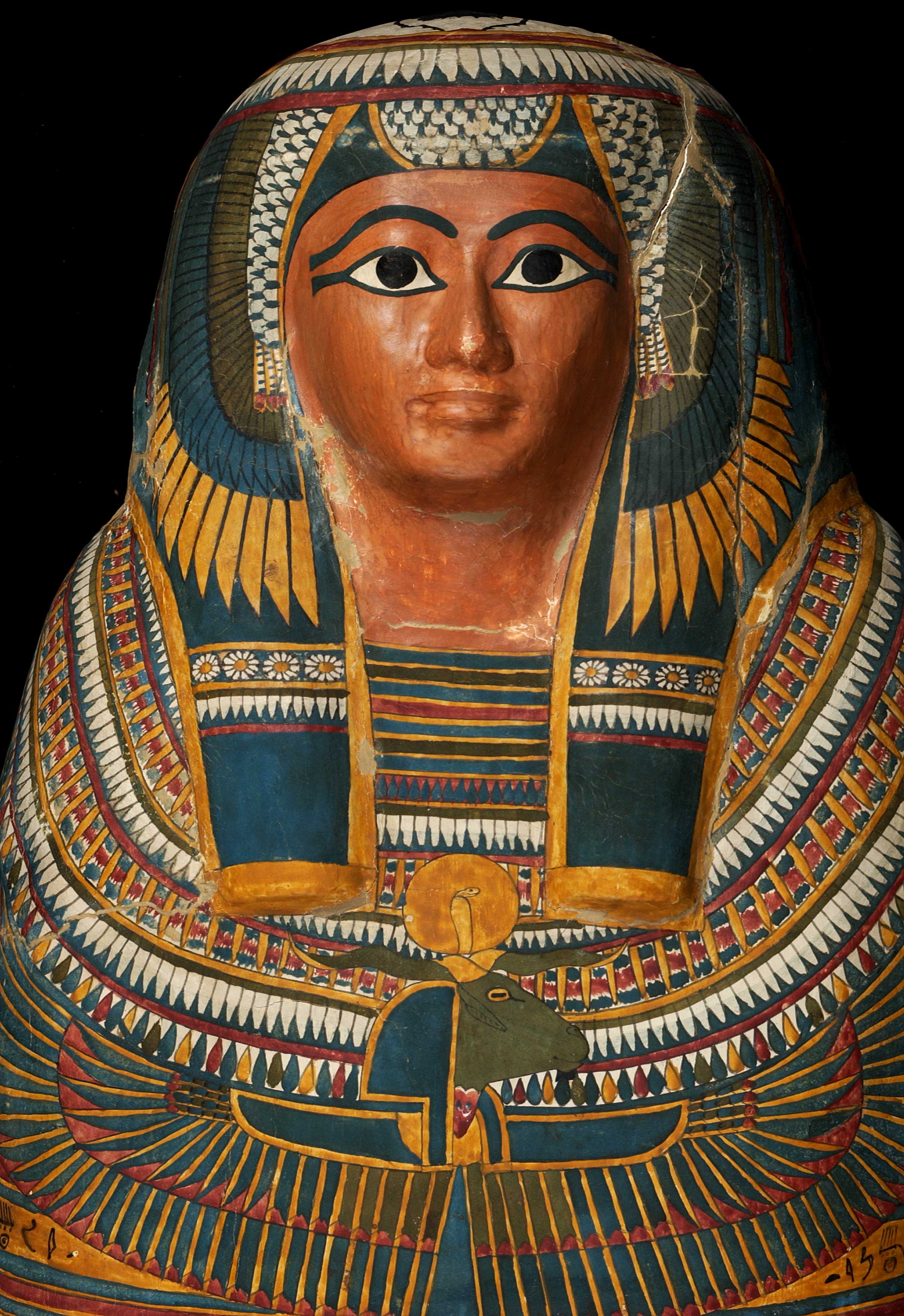 Detail  of the mummycase of Takhenmes