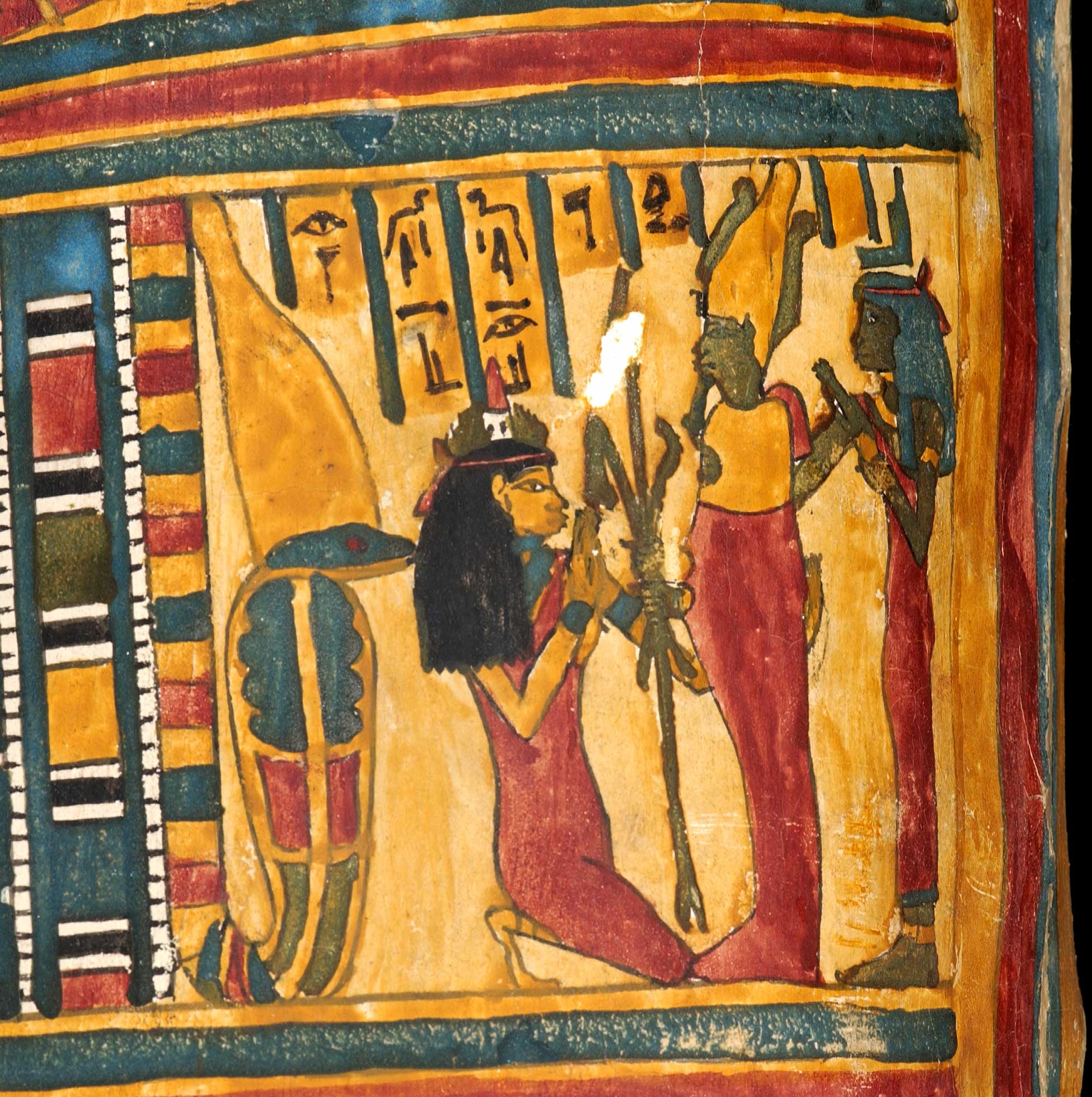 Detail  of the mummycase of Takhenmes