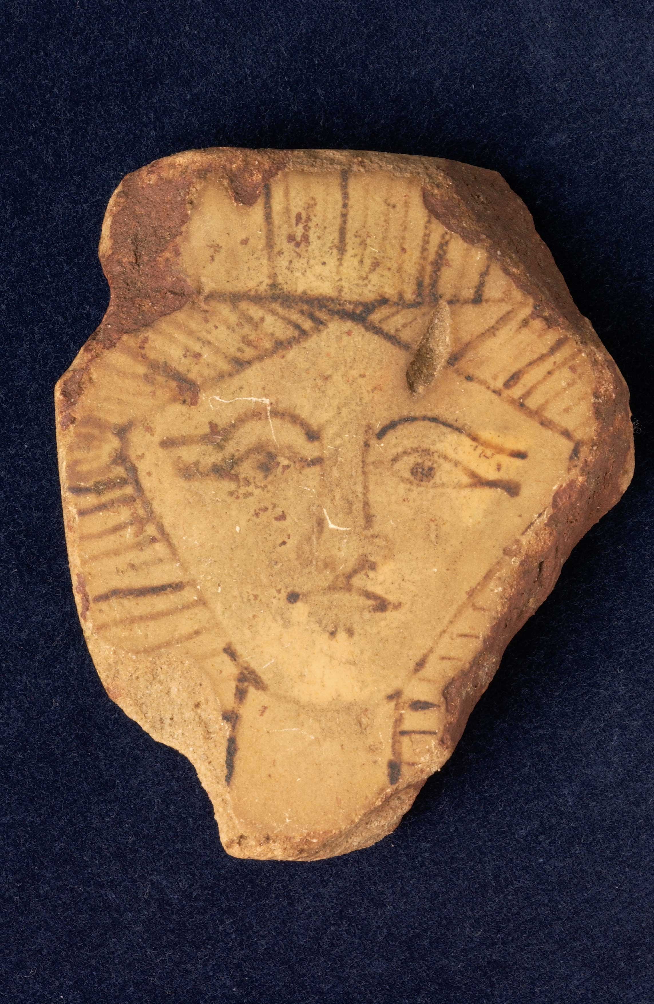 Hathor-head plaque