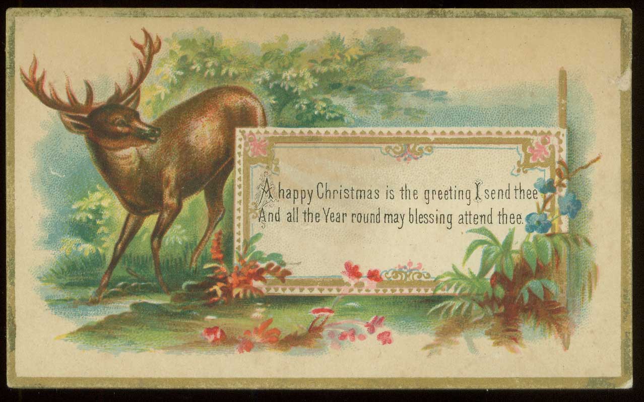 Victorian Christmas card