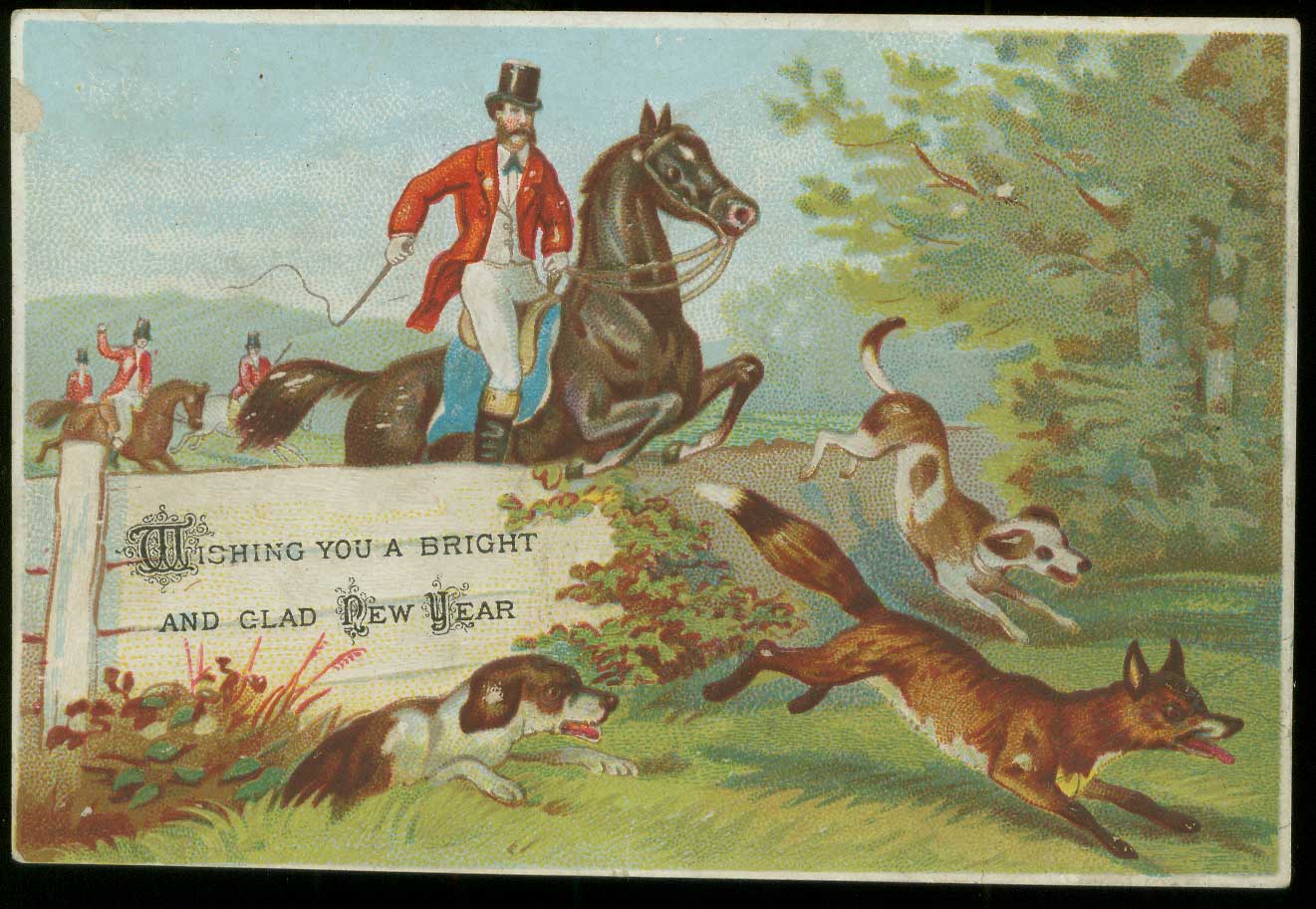 Victorian Christmas / New Year card