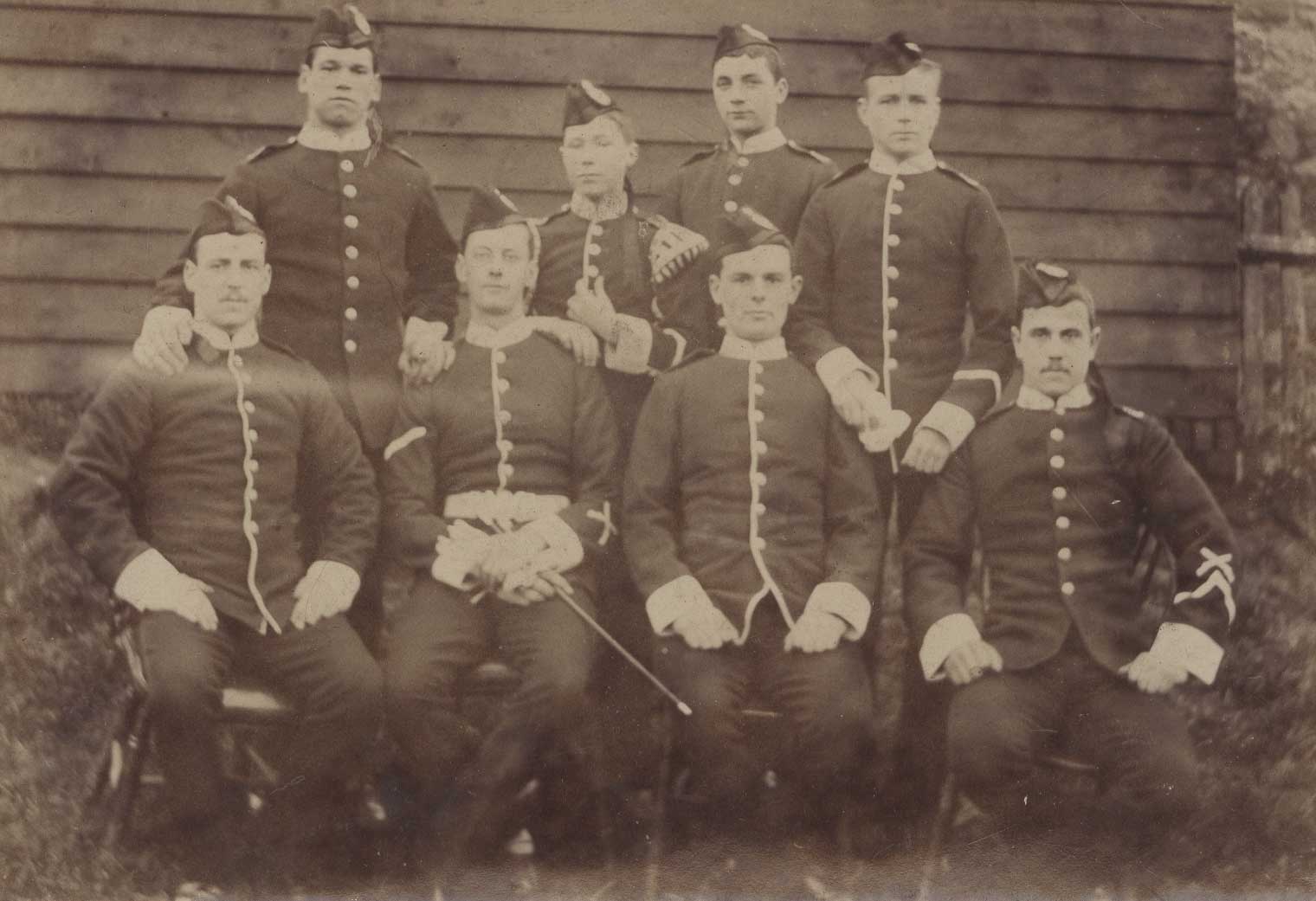 Soldiers from the East Lancashire Regiment