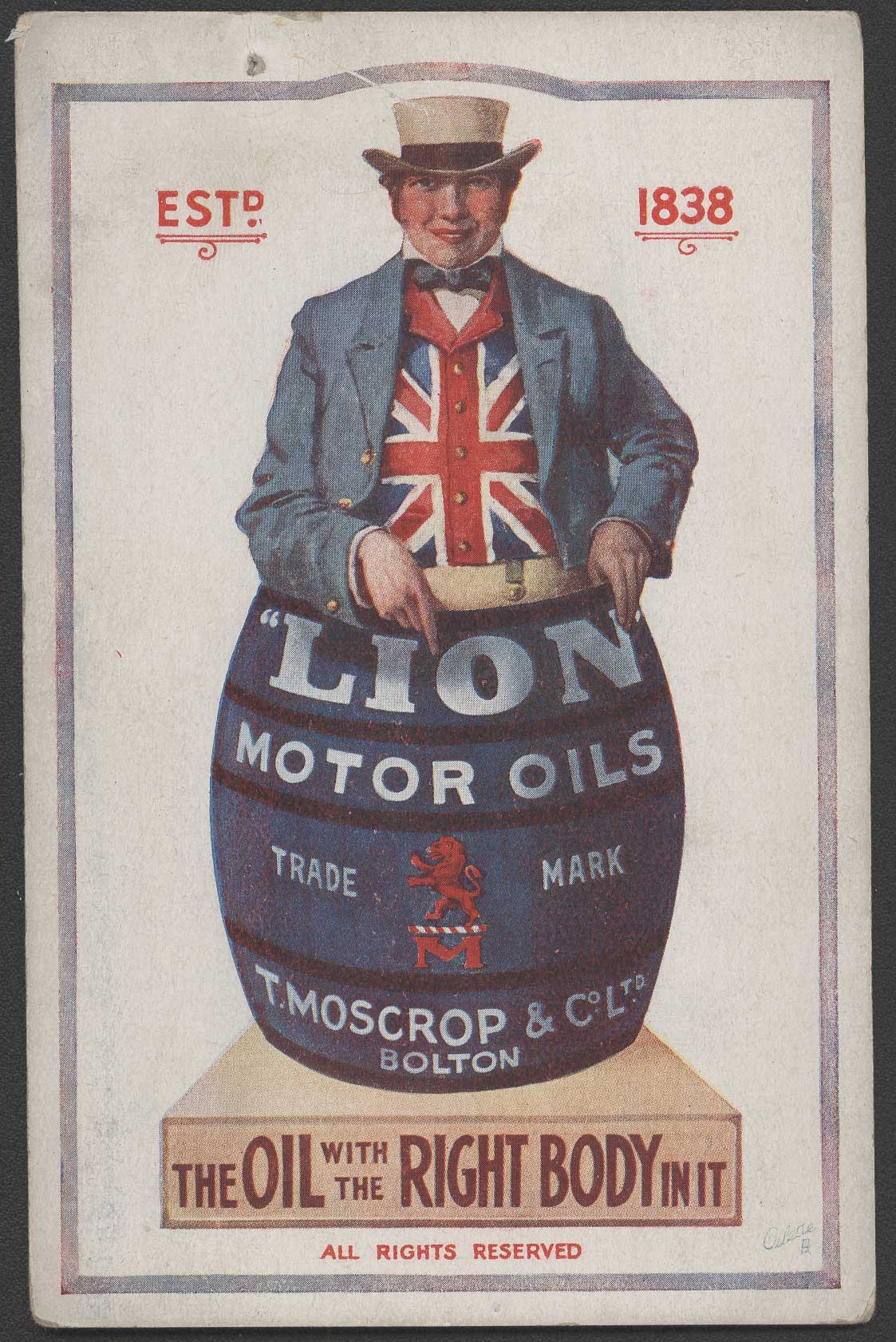 Moscrops Lion Oils product range