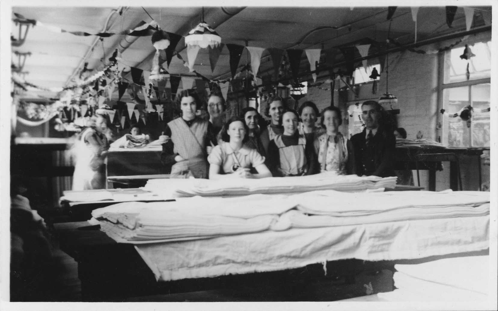 Barlow and Jones staff celebrate 1937 Coronation