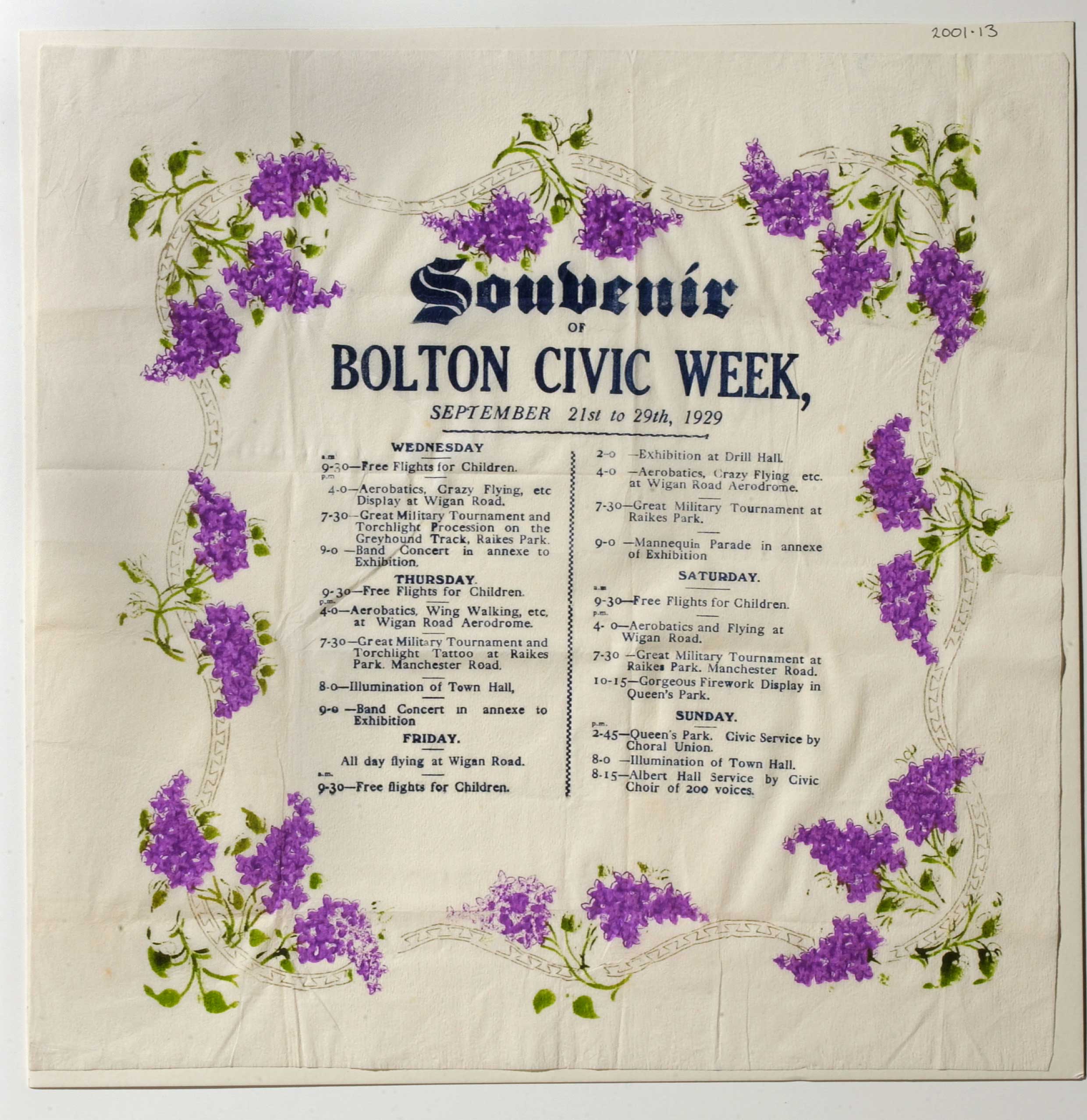 Pretoria Pit Disaster commemorative serviette