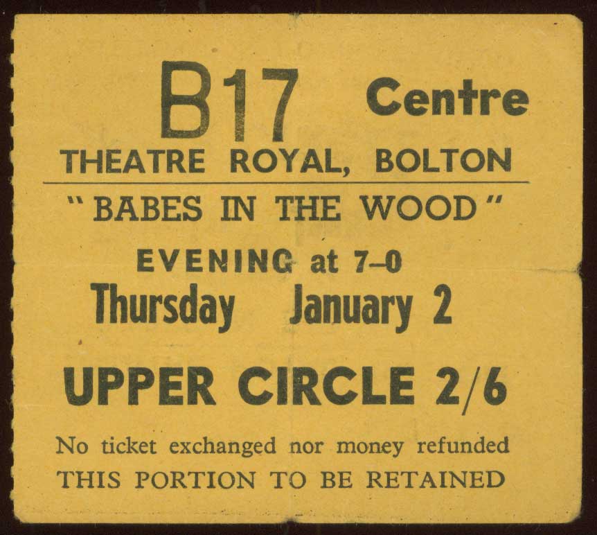 Ticket for Theatre Royal