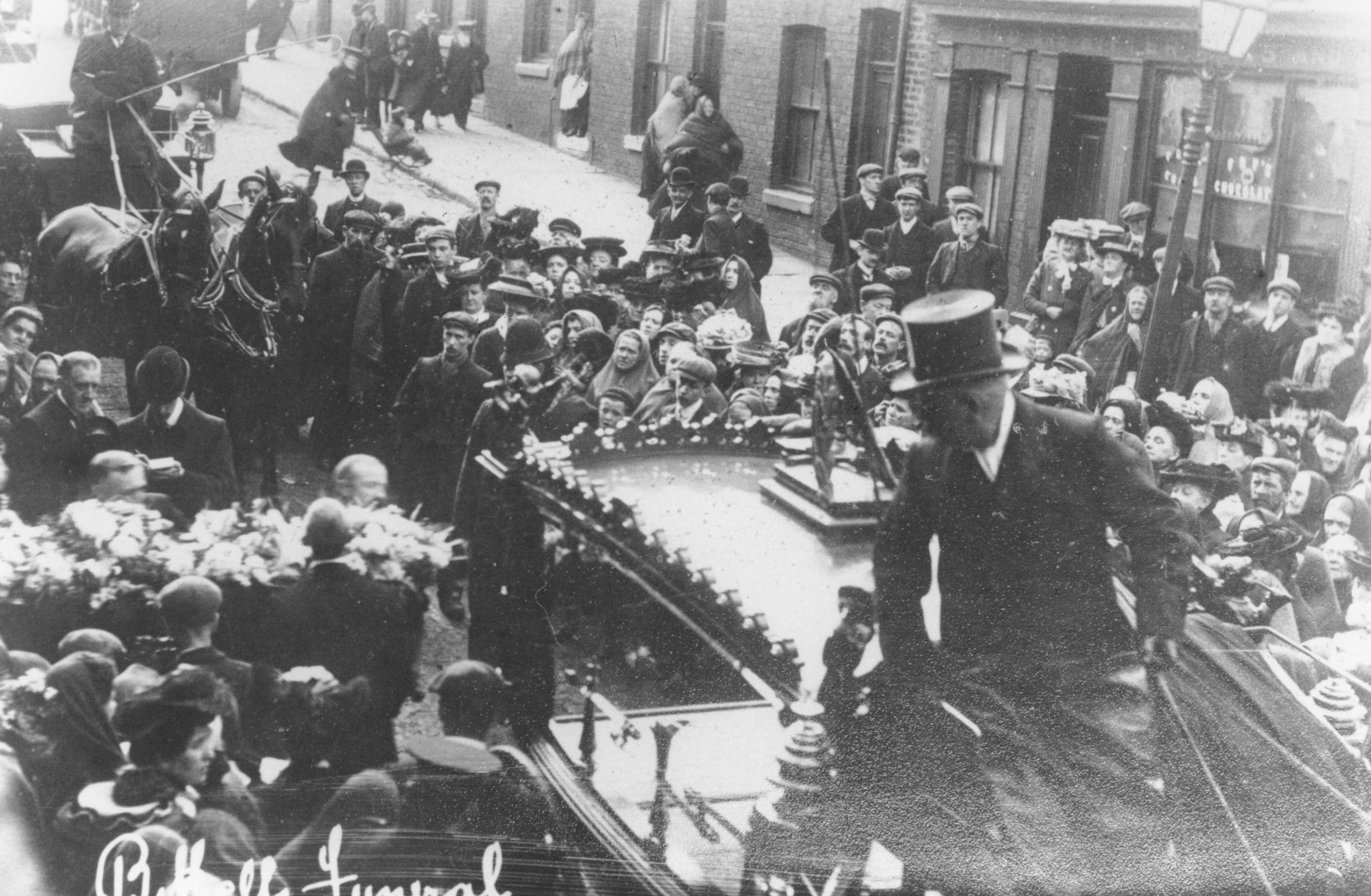 Funeral procession after Terrible Cage Disaster